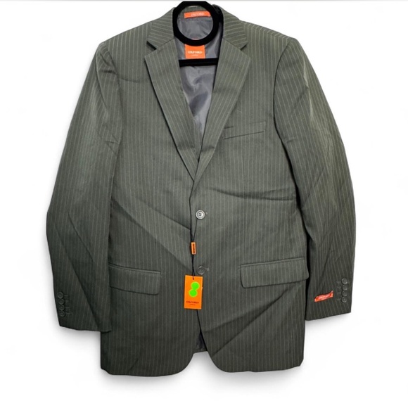 New Oxford Men’s 3 Pc Suit (38L Top/32L Bottom) Special Occasion Formal Dapper